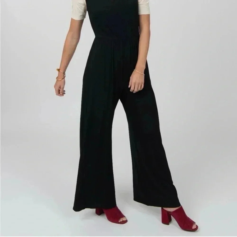 Agnes & Dora Size XXS Black Jumpsuit Pants Tie Shoulder Jumpsuit